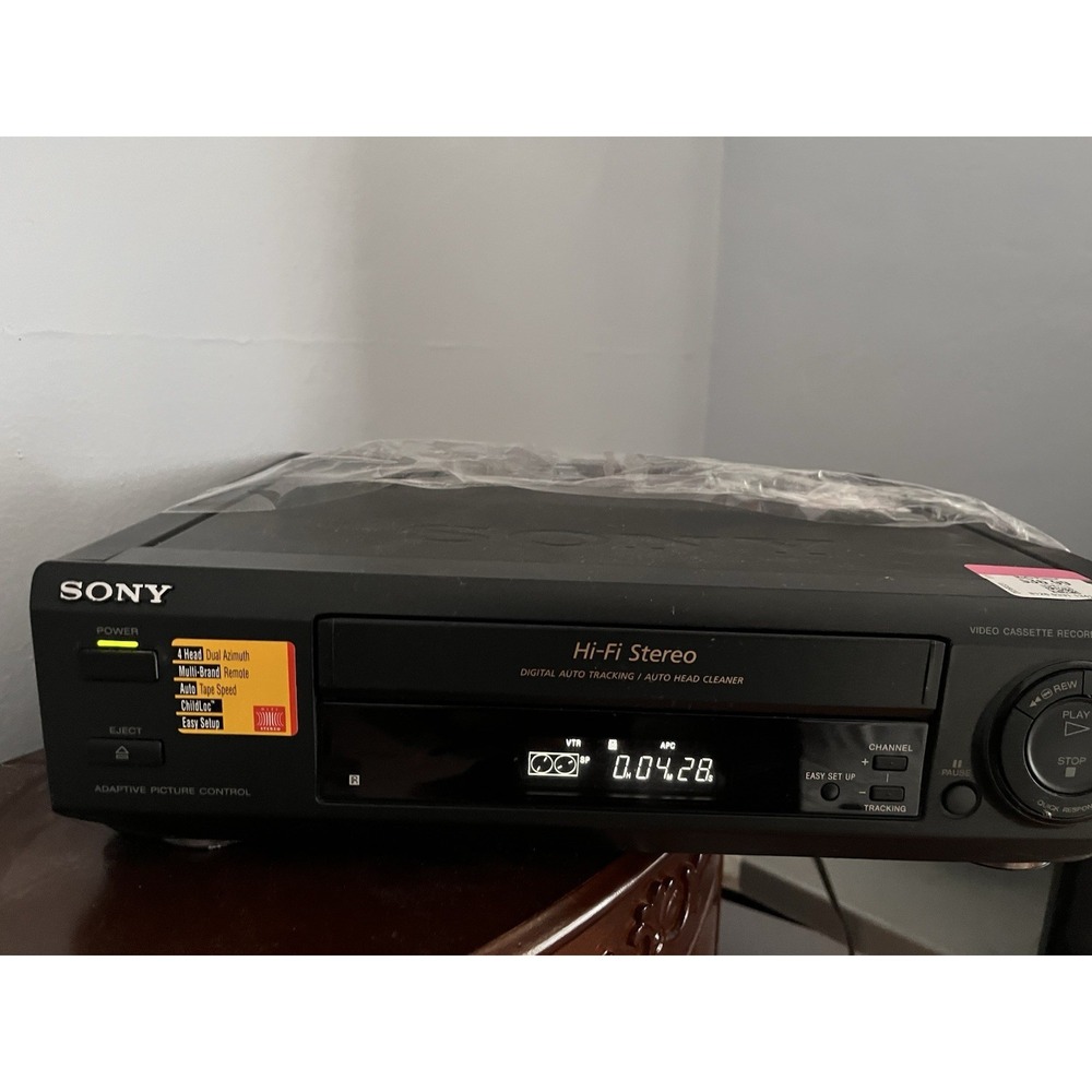 Sony SLV-662HF VHS Player Hi-Fi Stereo VCR Recorder Tested. Partly Working.